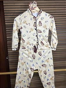 Pijama Americano Infantil - Manga Longa c/ Calça - Bela 01