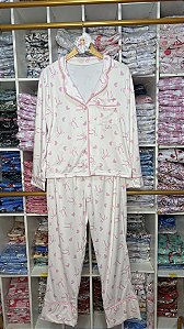 Pijama Americano - Manga Longa c/ Calça - Laço 04