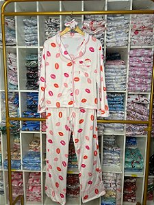 Pijama Americano - Manga Longa c/ Calça - Beijinho 01