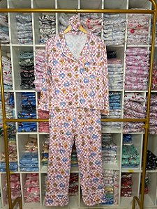 Pijama Americano - Manga Longa c/ Calça - Pooh 02