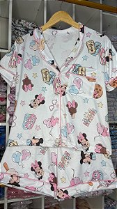 Pijama Americano - Manga Curta c/ Short - Minnie 04