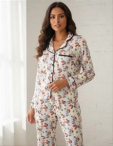 Pijama Americano - Manga Longa c/ Calça - Princesas 02