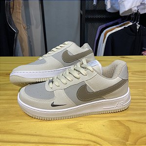 NIKE AIR FORCE 1 - BEGE/CINZA