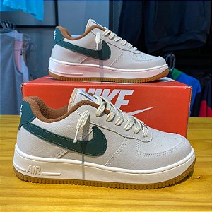 TÊNIS NIKE AIR FORCE 1 "BEGE/VERDE"