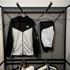 KIT NIKE SPORTSWEAR TECH FLEECE BLACK & GRAY
