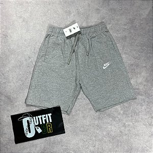 BERMUDA MOLETOM NIKE SPORTSWEAR CLUB CINZA