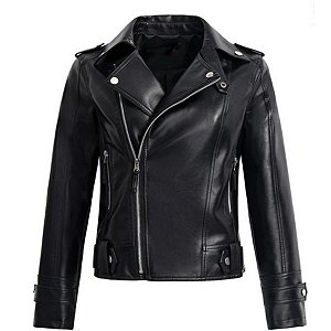 Jaqueta De Couro Feminina Moderna Resistente Luxo Casual