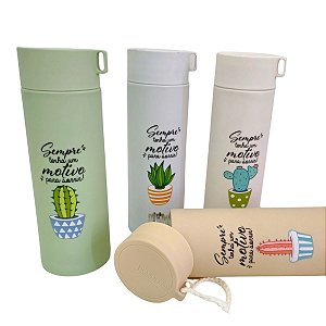 Garrafa Squeeze De Água Vidro Para Academia Fitness