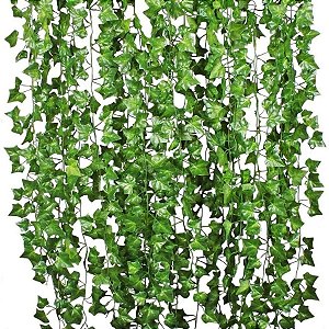 Kit 6 Heras Artificial Trepadeiras Pendente Toque Real Ramas