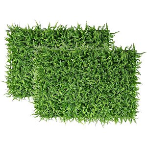 Samambaia Artificial 40x60cm Placa Folha Muro Ingles 2 Pçs