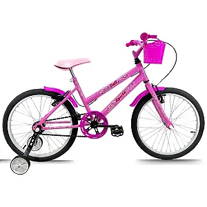 Bicicleta Infantil Aro 20 Feminina Doll + Rodinha Lateral