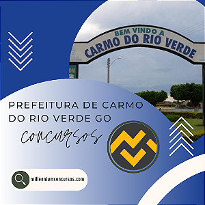 Apostila PREFEITURA DE CARMO DO RIO VERDE GO 2024 Professor Nível PIII