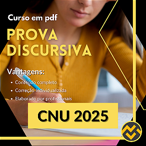 Curso de Redação Discursiva para o CNU 2025 com Correção Personalizada