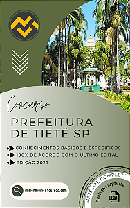 Apostila PREFEITURA DE TIETÊ SP 2025 Agente de Fiscalização Ambiental