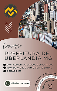 Apostila PREFEITURA DE UBERLÂNDIA MG 2025 Fiscal de Transportes