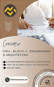 Apostila CNU 2025 Bloco Temático 4 Engenharia e Arquitetura