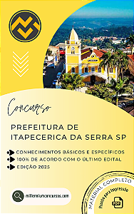 Apostila PREFEITURA DE ITAPECERICA DA SERRA SP 2025 Cuidador