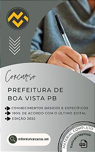 Apostila PREFEITURA DE BOA VISTA PB 2025 Auxiliar de Consultório Dentário