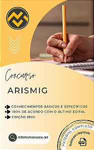 Apostila ARISMIG 2025 Engenharia Civil, Engenharia Ambiental ou Engenharia Sanitária