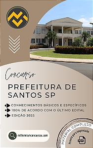 Apostila PREFEITURA DE SANTOS SP 2025 Agente de Comunicação