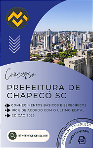 Apostila PREFEITURA DE CHAPECÓ SC 2025 Coordenador Pedagógico para Ensino Fundamental I e II