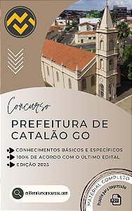 Apostila PREFEITURA DE CATALÃO GO 2025 Almoxarife