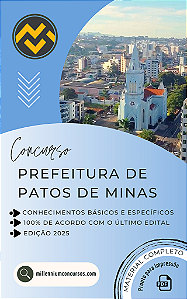 Apostila PREFEITURA DE PATOS DE MINAS MG 2025 Supervisor Educacional