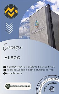Apostila ALEGO 2025 Analista de Controle Interno em Finanças e Controle