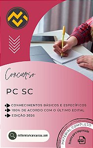 Apostila PC SC 2026 Agente de Polícia Civil