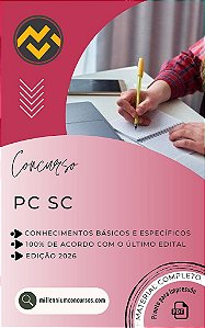 Apostila PC SC 2026 Escrivão de Polícia Civil