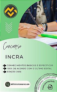 Apostila INCRA 2026 Engenharia Ambiental