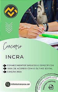 Apostila INCRA 2026 Engenharia Ambiental