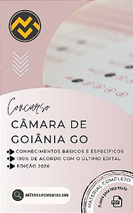 Apostila CÂMARA DE GOIÂNIA GO 2026 Economista