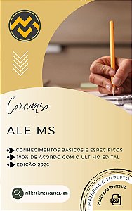 Apostila ALE MS 2026 Analista Legislativo Tecnologia e Informação