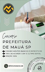Apostila PREFEITURA DE MAUÁ SP 2026 Professor II - AEE - Deficiência Auditiva