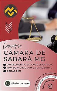 Apostila CÂMARA DE SABARÁ MG 2026 Assessor Legislativo I