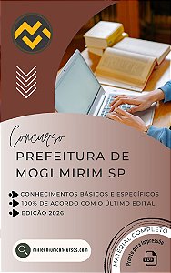 Apostila PREFEITURA DE MOGI MIRIM SP 2026 Estatístico