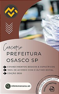 Apostila PREFEITURA DE OSASCO SP 2026 Engenheiro Agrimensor