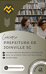 Apostila PREFEITURA DE JOINVILLE SC 2026 Auxiliar de Desenvolvimento Infantojuvenil