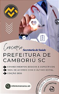 Apostila PREFEITURA DE CAMBORIÚ SC 2026 Agente Comunitário de Saúde