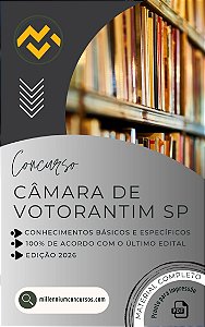Apostila CÂMARA DE VOTORANTIM SP 2026 Assistente de Contratações e Patrimônio