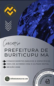 Apostila PREFEITURA DE BURITICUPU MA 2026 Engenheiro(a) Agrônomo