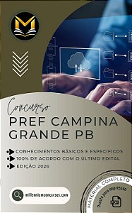 Apostila PREFEITURA DE CAMPINA GRANDE PB 2026 Assistente Social Educacional