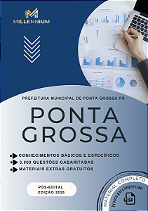 Apostila PREFEITURA DE PONTA GROSSA PR 2026 Farmacêutico