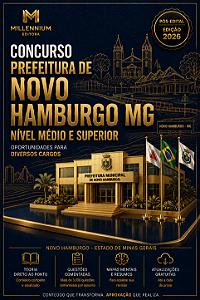 Apostila PREFEITURA DE NOVO HAMBURGO MG 2026 Engenheiro Civil