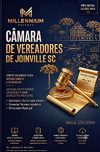 Apostila CÂMARA DE JOINVILLE SC 2026 Controlador Interno