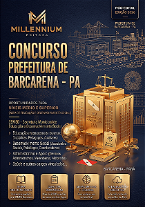 Apostila PREFEITURA DE BARCARENA PA 2026 Professor - História
