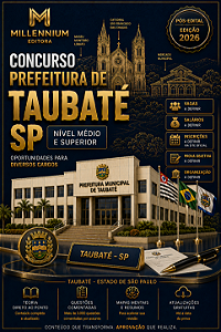 Apostila PREFEITURA DE TAUBATÉ SP 2026 Inspetor de Alunos