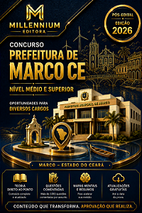 Apostila PREFEITURA DE MARCO CE 2026 Professor Matemática