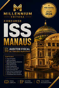 Apostila ISS MANAUS 2026 Auditor Fiscal de Tributos Municipais